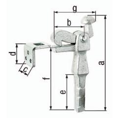 GAH - Torfeststeller Grauguss verz.6,5mm