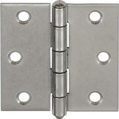 Scharnier B.63mm S.1,5mm VA V2A ktg.VORMANN | 24 Stück