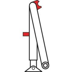 DORMAKABA - Rastfeststellarm silber Feststellgestänge f.TS 73 V u.TS 83