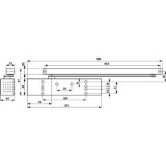DORMAKABA - Gleits.-TS TS 93 B Basic Normalmont.Bands.EN 2-5 silber EN 2-5