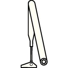 DORMAKABA - Normalgestänge weiß 9016 Stand.f.TS 71,TS 72,TS 73V u.TS 83