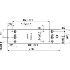GEZE - Montagepl.weiß 9016 f.TS 3000