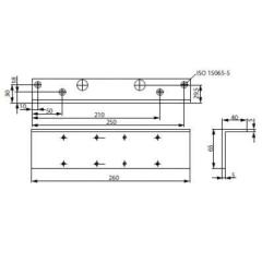 Assa Abloy - Sturzfutterw.f.DC300 silber