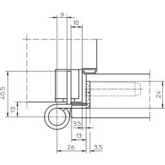 SIMONSWERK - Objektband VARIANT VX 7939/160 VA ma geb.200kg 22,5mm DIN L/R | 20 Stück