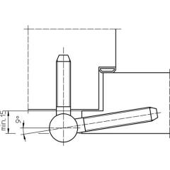 SIMONSWERK - Einbohrband BAKA C 1-20 WF 3-tlg.topzink 100kg DIN L/R HLT | 10 Stück
