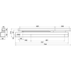 Assa Abloy - Sicherh.-Gleits.-TS DC700G-FT Normalmont.Bands.EN 3-6 silber EN 3-6