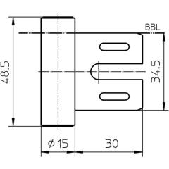 SIMONSWERK - Rahmenteil V 8000 WF VA ma geb.f.3-tlg.Stahlzargen Stand.