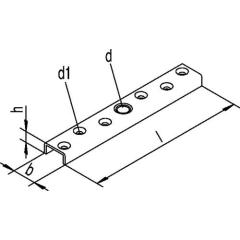 Flansch -93 393 Pro 300 STA verz.f.Holzflügel HELM