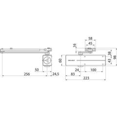 Assa Abloy - TS-Set DC 200 weiß EN 2-4