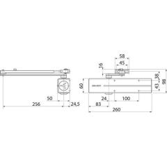 Assa Abloy - TS-Set DC 300 silber EN 3-6
