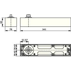 DORMAKABA - BTS BTS 80 Festst.EN 4 max.1100mm max.Türgewicht 300kg