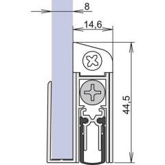 ATHMER - Türdichtung Schall-Ex® GS-8 1-407 1-s.L.1208mm Alu.silberf.GLT